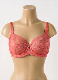 Soutien-gorge effet matière satinée haut soutien-gorge emboitant orange FLORALE BY TRIUMPH femme