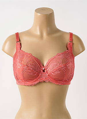 Soutien-gorge effet matière satinée haut soutien-gorge emboitant orange FLORALE BY TRIUMPH femme