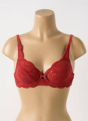 Soutien-gorge effet matière satinée haut soutien-gorge emboitant rouge TRIUMPH femme
