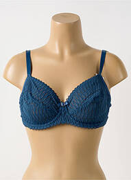Soutien-gorge effet matière satinée haut soutien-gorge emboitant bleu TRIUMPH femme
