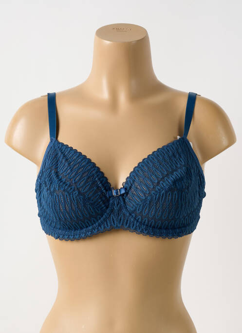 Soutien-gorge effet matière satinée haut soutien-gorge emboitant bleu TRIUMPH femme