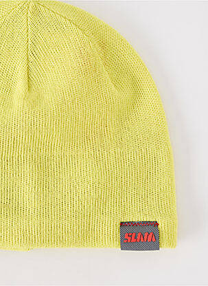 Bonnet maille tricot jaune SLAM homme