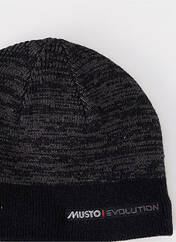 Bonnet noir MUSTO pour homme seconde vue