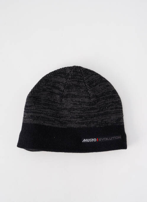 Bonnet noir MUSTO pour homme