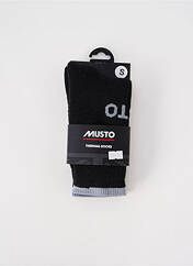 Chaussettes noir MUSTO pour homme seconde vue