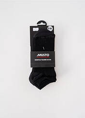 Chaussettes noir MUSTO pour homme seconde vue