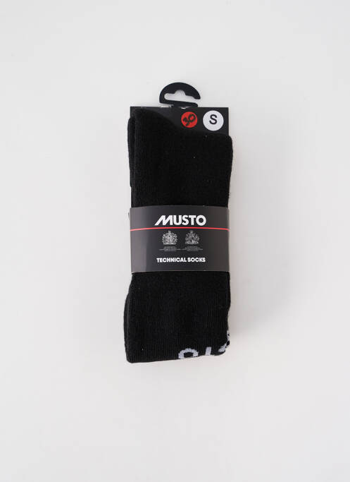 Chaussettes noir MUSTO pour homme