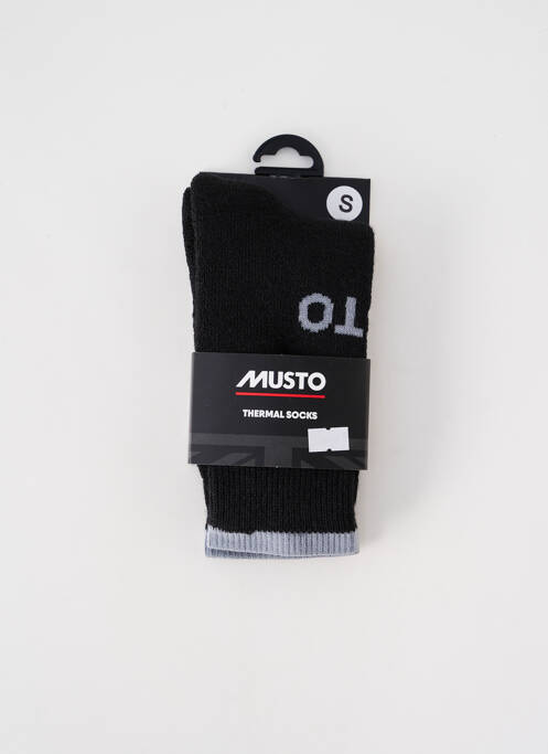 Chaussettes noir MUSTO pour homme