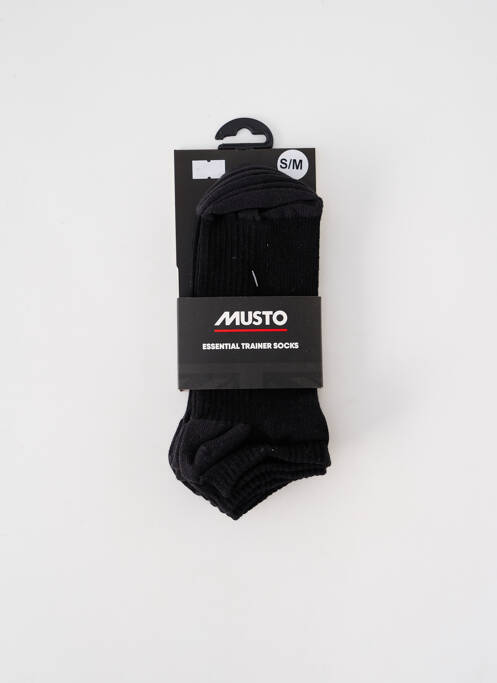 Chaussettes noir MUSTO pour homme