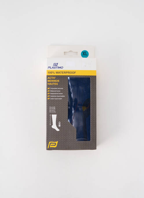 Chaussettes bleu PLASTIMO pour homme