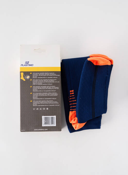 Chaussettes bleu PLASTIMO pour homme