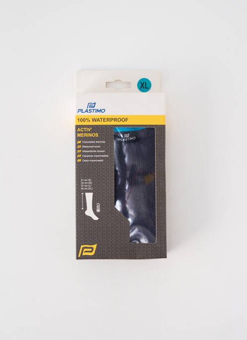 Chaussettes bleu PLASTIMO pour homme