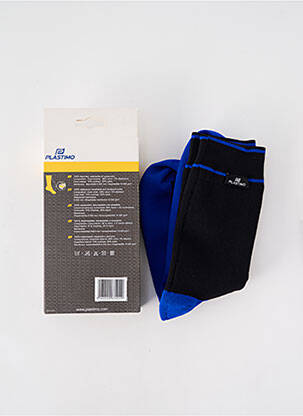 Chaussettes forme mi-bas bleu PLASTIMO homme