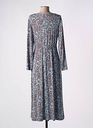 Robe pull col v manches longues bleu GUITARE femme