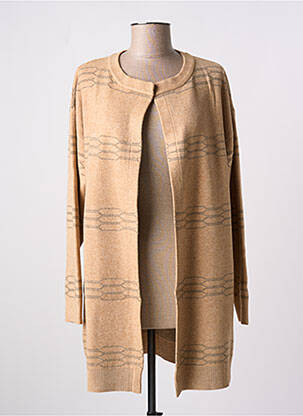 Gilet manches longues manches longues beige MEISÏE femme