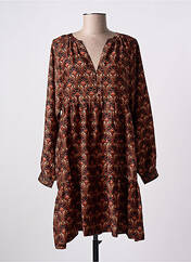 Robe courte marron LA PETITE ETOILE pour femme seconde vue