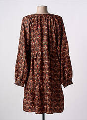 Robe courte marron LA PETITE ETOILE pour femme seconde vue