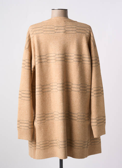 Gilet manches longues beige MEISÏE pour femme