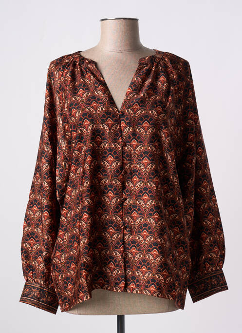 Chemisier marron LA PETITE ETOILE pour femme