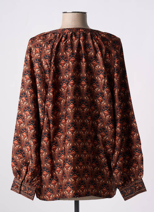Chemisier marron LA PETITE ETOILE pour femme