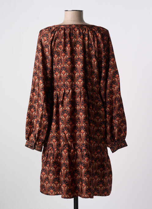 Robe courte marron LA PETITE ETOILE pour femme