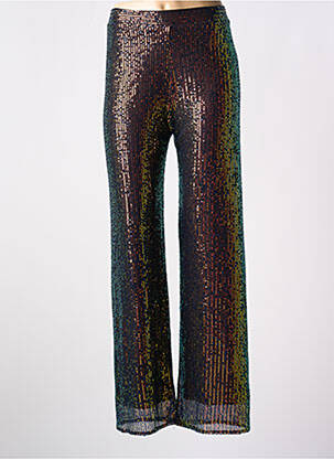 Pantalon large coupe fluide taille haute noir LA PETITE ETOILE femme