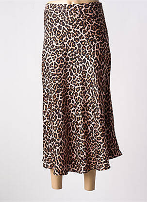 Jupe longue taille haute marron LA PETITE ETOILE femme