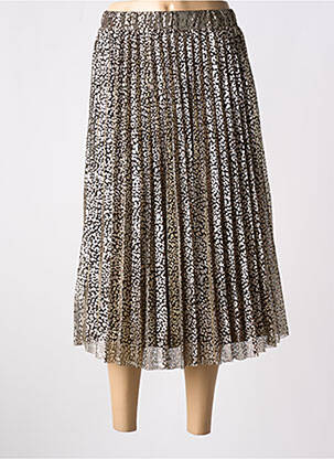 Jupe mi-longue coupe évasée or LA PETITE ETOILE femme