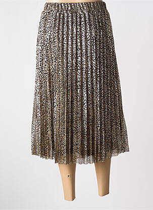 Jupe mi-longue coupe évasée or LA PETITE ETOILE femme