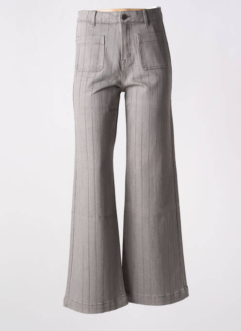 Jeans coupe large gris LA PETITE ETOILE pour femme