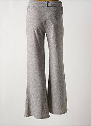 Pantalon flare taille élastique gris MULTIPLES femme