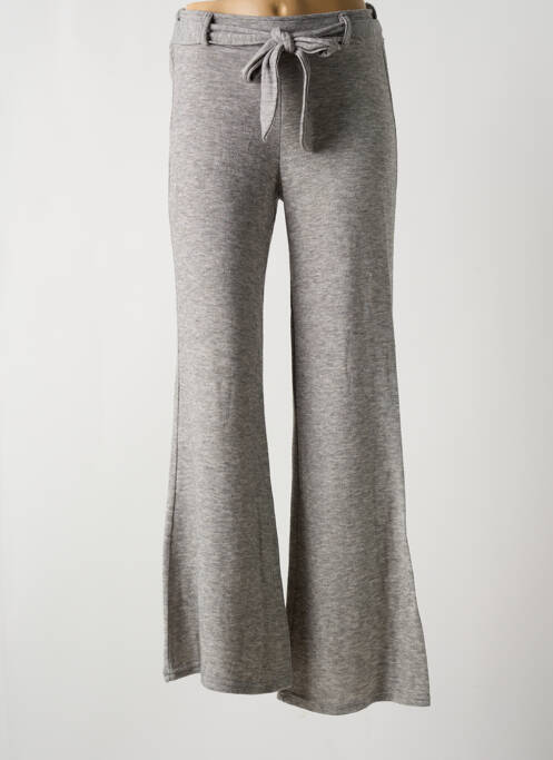 Pantalon flare gris MULTIPLES pour femme