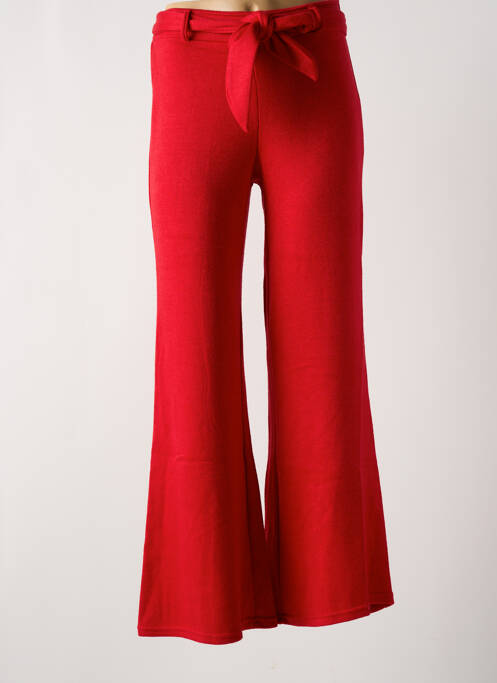 Pantalon flare rouge MULTIPLES pour femme
