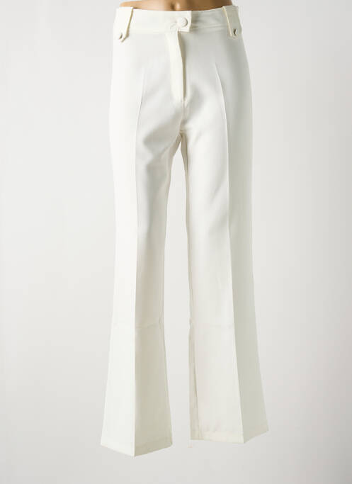 Pantalon droit blanc MULTIPLES pour femme