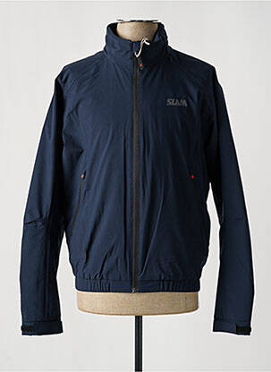 Coupe-vent poches sans capuche bleu SLAM homme