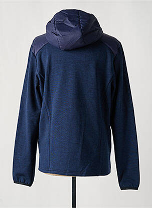 Doudoune manches longues a capuche bleu SLAM homme