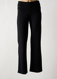 Pantalon droit taille élastique noir MULTIPLES femme