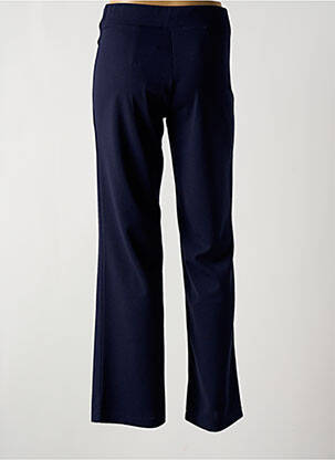 Pantalon droit taille élastique bleu MULTIPLES femme