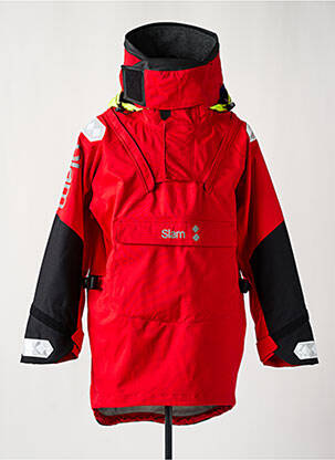 Parka manches longues a capuche rouge SLAM homme