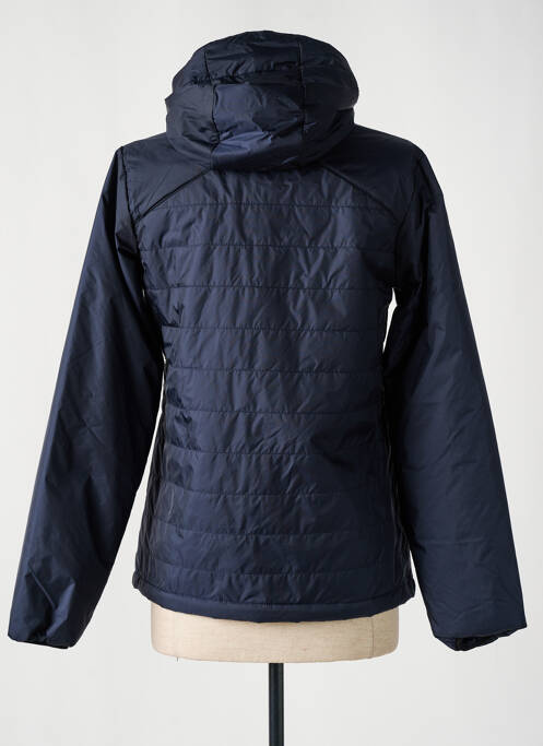 Doudoune poches a capuche bleu SLAM femme