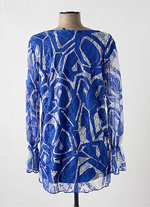 Tunique manches longues légère et transparente bleu MULTIPLES femme