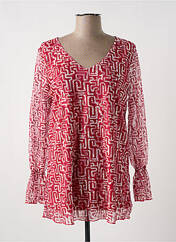 Tunique manches longues rouge MULTIPLES pour femme seconde vue