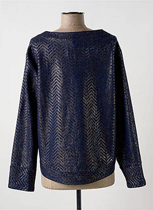 Top stretch manches longues bleu MULTIPLES femme