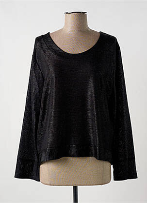 Top stretch manches longues noir MULTIPLES femme