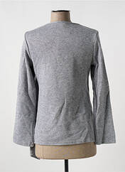 Gilet manches longues gris MULTIPLES pour femme seconde vue