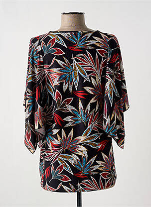 Top stretch manches 3/4 noir MULTIPLES femme
