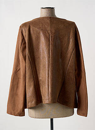 Veste casual col rond marron MULTIPLES femme