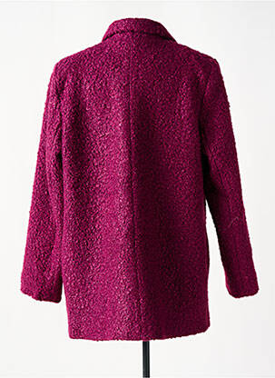 Manteau court coupe droite sans capuche violet MULTIPLES femme