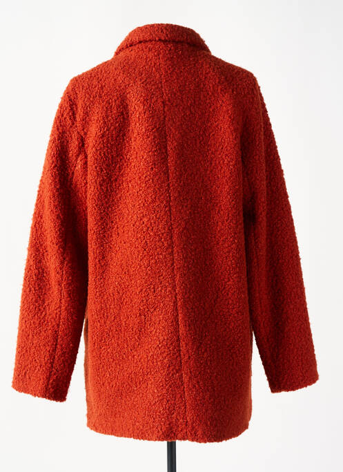 Manteau court coupe droite sans capuche orange MULTIPLES femme