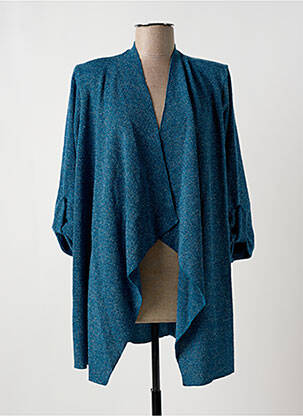 Gilet manches longues manches 3/4 bleu MULTIPLES femme